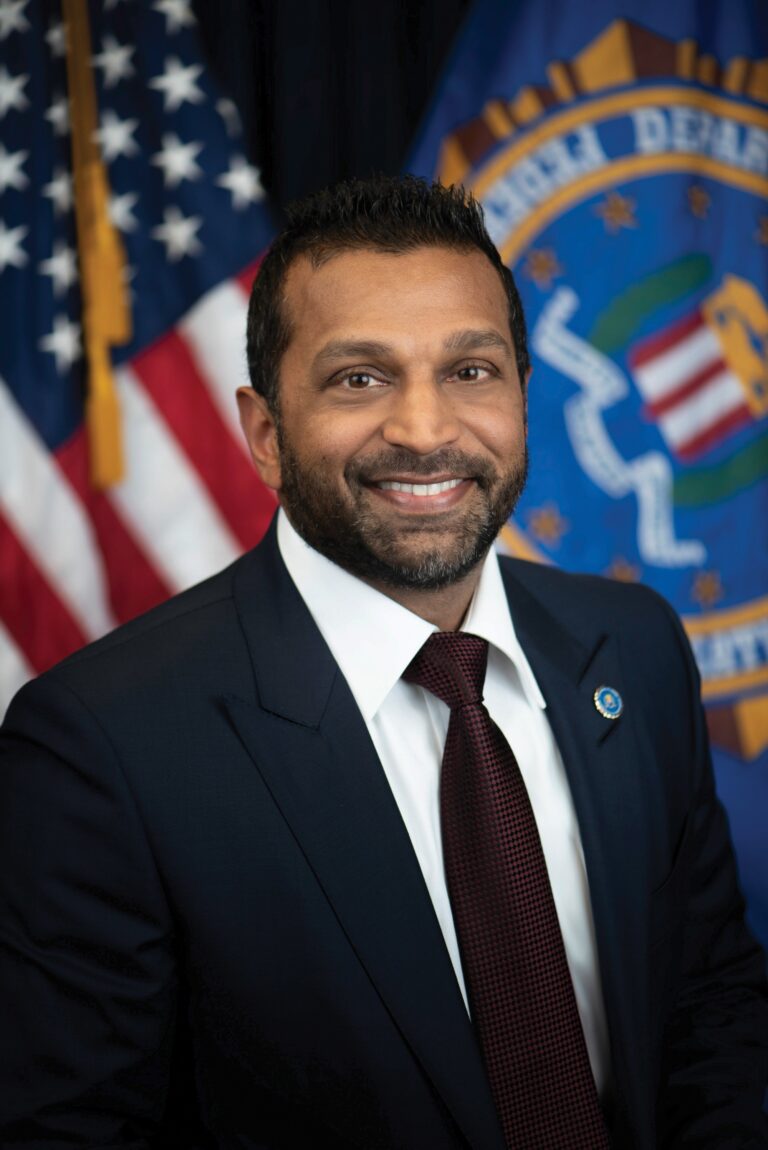 Kash Patel, official FBI Director portrait (public domain, work of the U.S. federal government)
