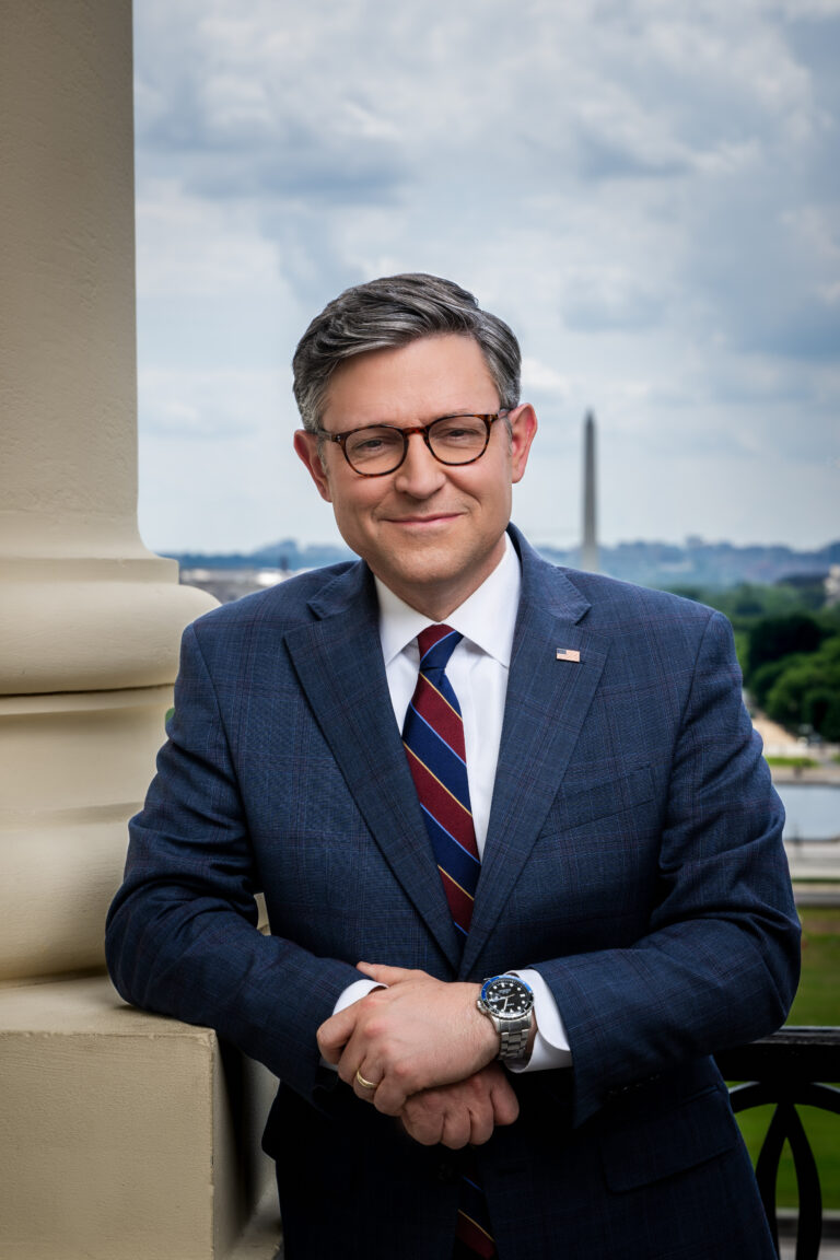 Mike Johnson, official Speaker of the House portrait (public domain, work of the U.S. federal government)